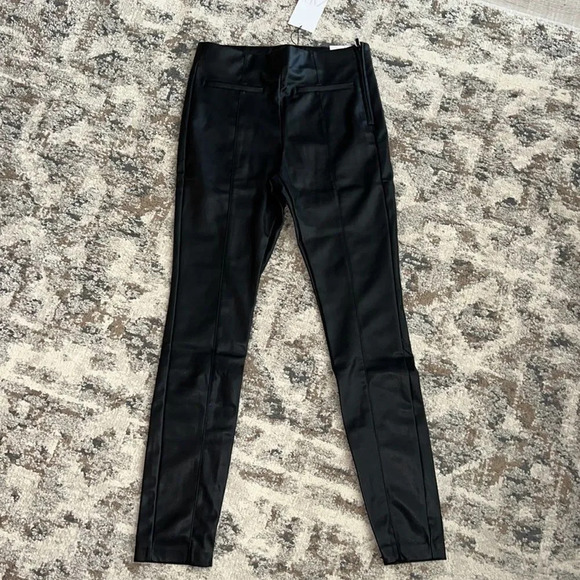 ZARA | Black | FAUX LEATHER LEGGINGS (5427/530) - Picture 10 of 12